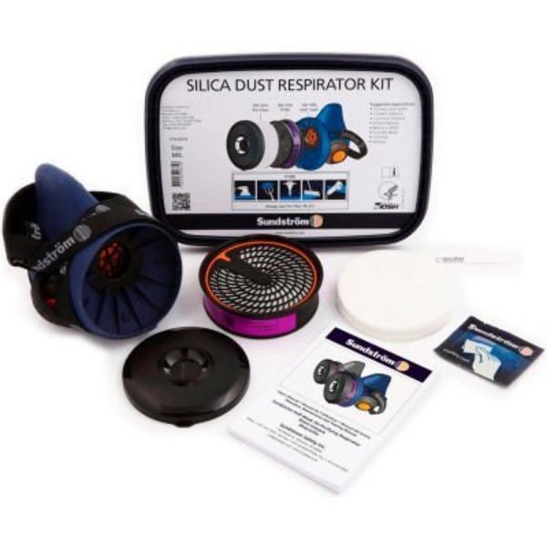 Sundstrom Safety Sundstrom¬Æ Safety Silica Dust Respirator Kit SR 100, L/XL, 1 Each,  H10-0020
